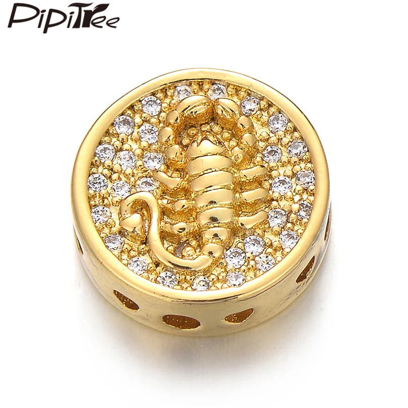 Pipitree 3pcs Wholesale CZ Scorpion Charm Beads Copper Cubic Zirconia Round Beads European Bracelet Charms Jewelry Accessories
Pipitree 3pcs Wholesale CZ Scorpion Charm Beads Copper Cubic Zirconia Round Beads European Bracelet Charms Jewelry Accessories