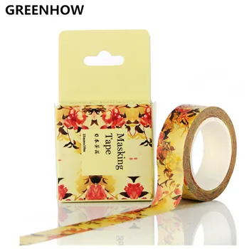 GREENHOW Kawaii Floral Flowers Washi Tape Paper Adhesive Tape Masking Tape DIY Decorative Scrapbooking Diary Sticker Label 3021
GREENHOW Kawaii Floral Flowers Washi Tape Paper Adhesive Tape Masking Tape DIY Decorative Scrapbooking Diary Sticker Label 3021