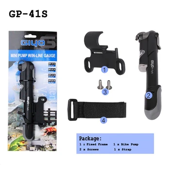 GIYO Bike Pump GP-41S/61S Mini Bicycle Air Tire Inflator Presta Schrader Valve w/ Pressure Gauge Cycling Accessories HT19-0017
GIYO Bike Pump GP-41S/61S Mini Bicycle Air Tire Inflator Presta Schrader Valve w/ Pressure Gauge Cycling Accessories HT19-0017
