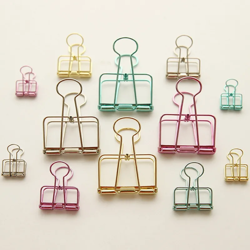 3pcs Novelty Colorful Hollow Out Metal Binder Clips Kawaii Notes Letter Paper Clip Message Ticket File Office School Supplies
3pcs Novelty Colorful Hollow Out Metal Binder Clips Kawaii Notes Letter Paper Clip Message Ticket File Office School Supplies