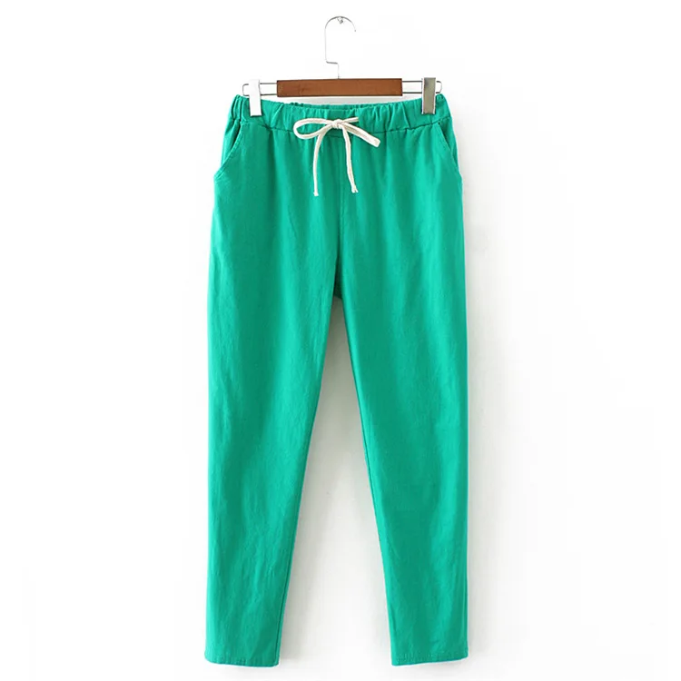 Plus size Fashion autumn Skinny women Candy colors pencil pants cotton linen pocket Elastic Waist 3XL trousers black green
Plus size Fashion autumn Skinny women Candy colors pencil pants cotton linen pocket Elastic Waist 3XL trousers black green
