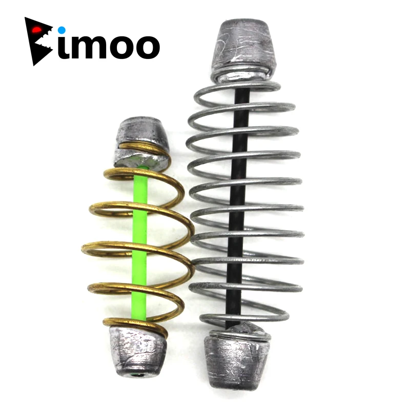Bimoo 2PCS Spring Bait Feeder with Lead Weight Sinker for Bottom Fishing Rigs Carp Catfish Saltwater Fishing Accessory
Bimoo 2PCS Spring Bait Feeder with Lead Weight Sinker for Bottom Fishing Rigs Carp Catfish Saltwater Fishing Accessory