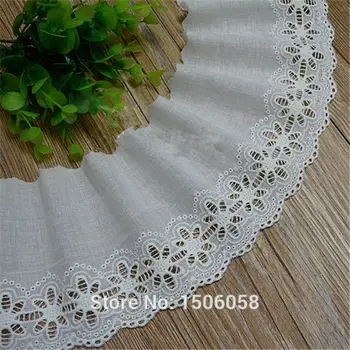 5Yards/ Lot White100% Cotton Embroidered Lace Fabrics Women's Clothing Diy Lace Trim Width 11cm DIY Accessories YN157
5Yards/ Lot White100% Cotton Embroidered Lace Fabrics Women's Clothing Diy Lace Trim Width 11cm DIY Accessories YN157