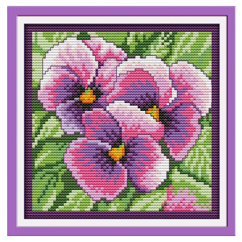 Pansy Counted Pattern counted Cross Stitch 11CT printed 14CT Flower Painting Cross-Stitch Kits Home Decor Embroidery Needlework
Pansy Counted Pattern counted Cross Stitch 11CT printed 14CT Flower Painting Cross-Stitch Kits Home Decor Embroidery Needlework