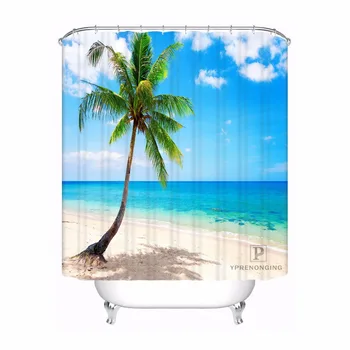 Custom Beaches Tropical Beach Summer Waterproof Bathroom Acceptable Shower Curtain Polyester Fabric Bathroom Curtain #180318-18
Custom Beaches Tropical Beach Summer Waterproof Bathroom Acceptable Shower Curtain Polyester Fabric Bathroom Curtain #180318-18