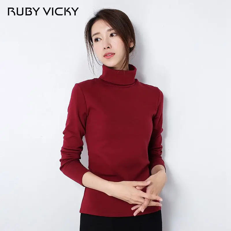 RUBY VICKY Winter Autumn Slim Women Pullover Sweater Warm Pullovers High Quality Solid Colors Female Turtleneck Sweaters
RUBY VICKY Winter Autumn Slim Women Pullover Sweater Warm Pullovers High Quality Solid Colors Female Turtleneck Sweaters