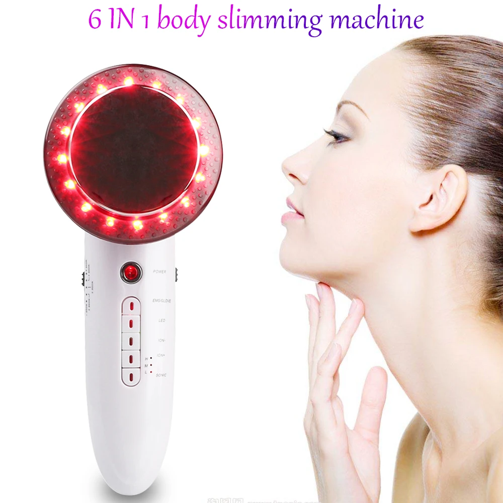 6 In 1 EMS Ultrasound Body Slimming Ultrasonic LED Cavitation Galvanic Device Infrared Weight Loss Ion Facial Body Beauty Device
6 In 1 EMS Ultrasound Body Slimming Ultrasonic LED Cavitation Galvanic Device Infrared Weight Loss Ion Facial Body Beauty Device