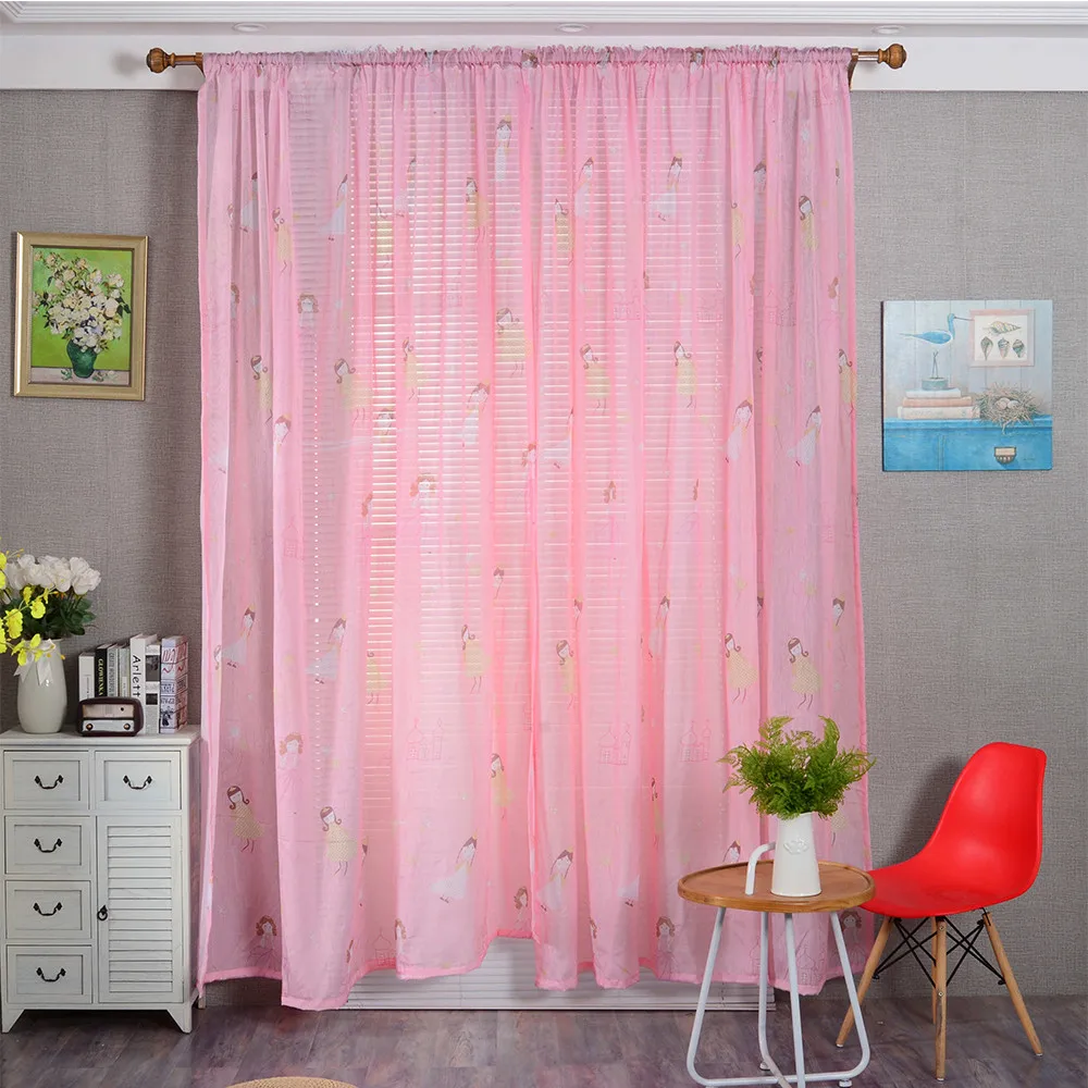 Window Curtain Princess Silk Door Drape Polyester Beautiful Printing Pink Curtains Girls Room Children Bedroom Decoration
Window Curtain Princess Silk Door Drape Polyester Beautiful Printing Pink Curtains Girls Room Children Bedroom Decoration