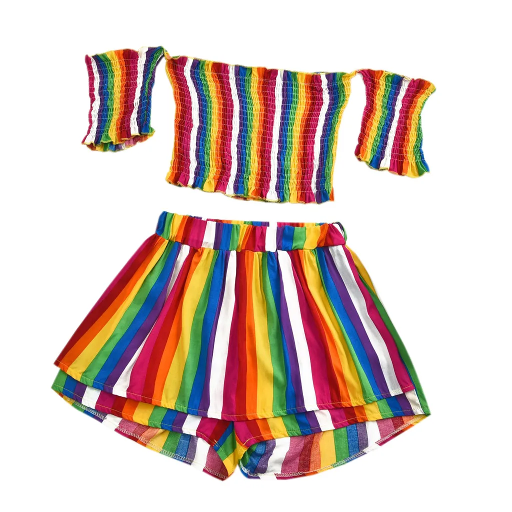 Summer Two Piece Set Outfits For Women Festival Clothing Vintage Striped Tracksuit Crop Top Women Clothes 2019 Chandal Mujer
Summer Two Piece Set Outfits For Women Festival Clothing Vintage Striped Tracksuit Crop Top Women Clothes 2019 Chandal Mujer