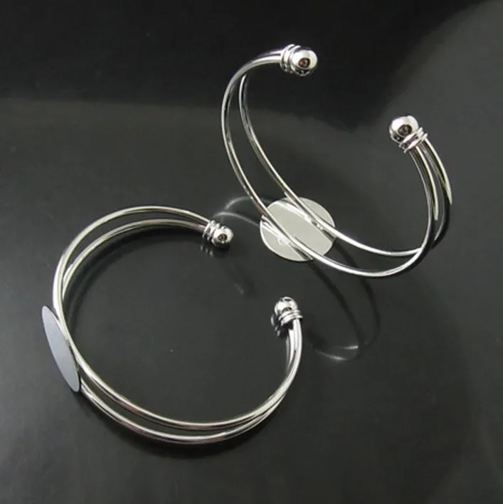 Free shipping !18mm silver plated Bracelet blank, Bracelet Base Jewelry making bezel setting
Free shipping !18mm silver plated Bracelet blank, Bracelet Base Jewelry making bezel setting