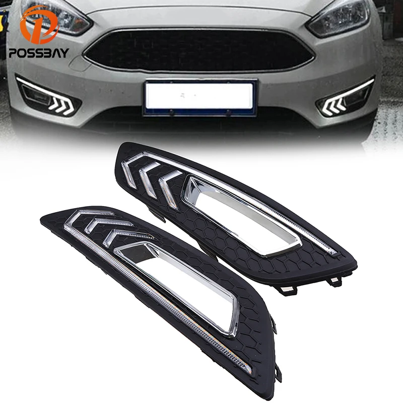 POSSBAY 12V LED Auto Car DRL Daytime Running Lights Bumper Front Fog Lamp Fit for Ford Focus (DYB) Turnier 2015-Present Facelift
POSSBAY 12V LED Auto Car DRL Daytime Running Lights Bumper Front Fog Lamp Fit for Ford Focus (DYB) Turnier 2015-Present Facelift