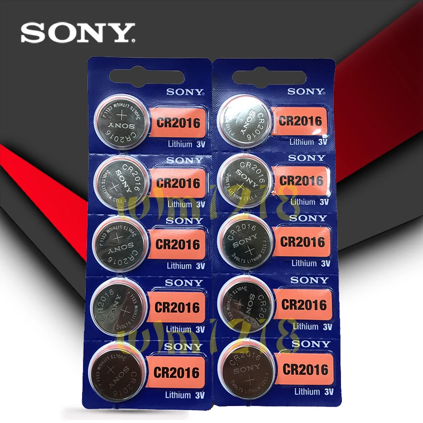 10pcs/lot SONY 3V Lithium Coin Cells Button Battery DL2016 KCR2016 CR2016 LM2016 BR2016 High Energy Density
10pcs/lot SONY 3V Lithium Coin Cells Button Battery DL2016 KCR2016 CR2016 LM2016 BR2016 High Energy Density