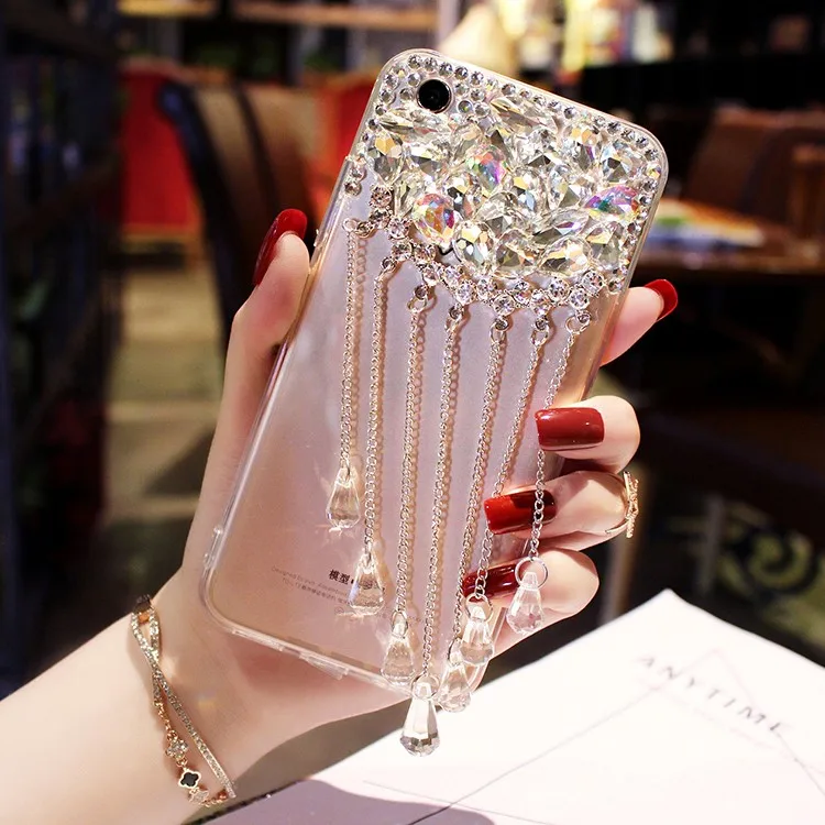 For Huawei Honor 8 9 Lite 10 7X 7C 7A Y5 Y6 Y7 Y9 2018 Fashion Luxury Rhinestone phone case with personality pendant soft cover
For Huawei Honor 8 9 Lite 10 7X 7C 7A Y5 Y6 Y7 Y9 2018 Fashion Luxury Rhinestone phone case with personality pendant soft cover