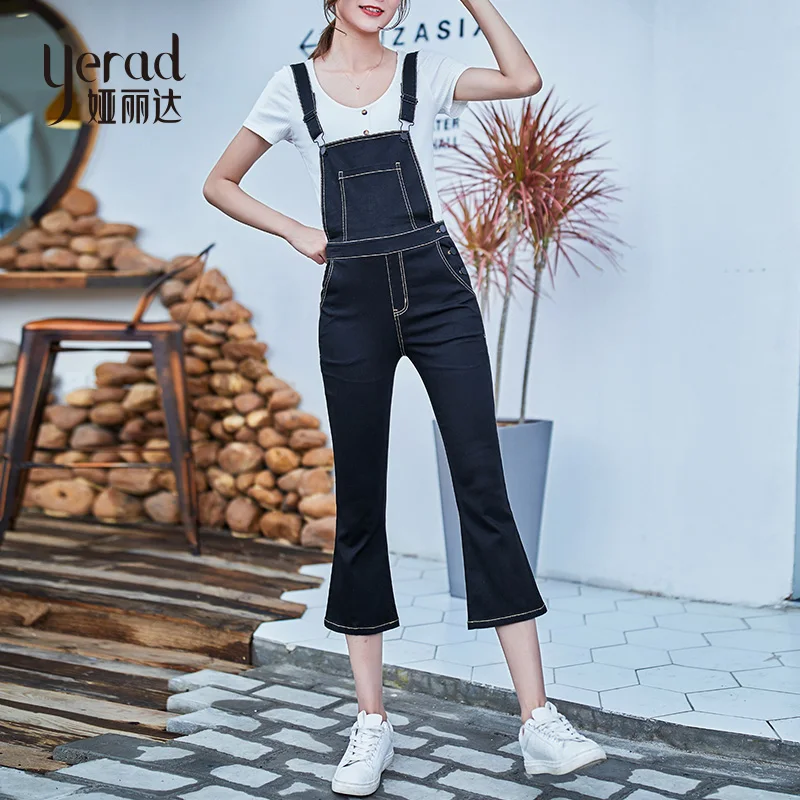 YERAD Women's Jumpsuit Denim Overalls Black Jeans Rompers Summer Calf Length Flare Pants Bell Bottom Trousers
YERAD Women's Jumpsuit Denim Overalls Black Jeans Rompers Summer Calf Length Flare Pants Bell Bottom Trousers