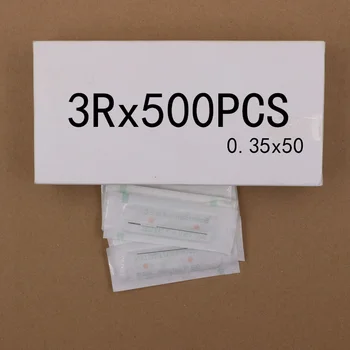 500pcs/box 0.35mm*59mm 3RL Sterilized Disposable Traditional Makeup Eyebrow Tattoo Needles For Permanent Makeup Machines
500pcs/box 0.35mm*59mm 3RL Sterilized Disposable Traditional Makeup Eyebrow Tattoo Needles For Permanent Makeup Machines