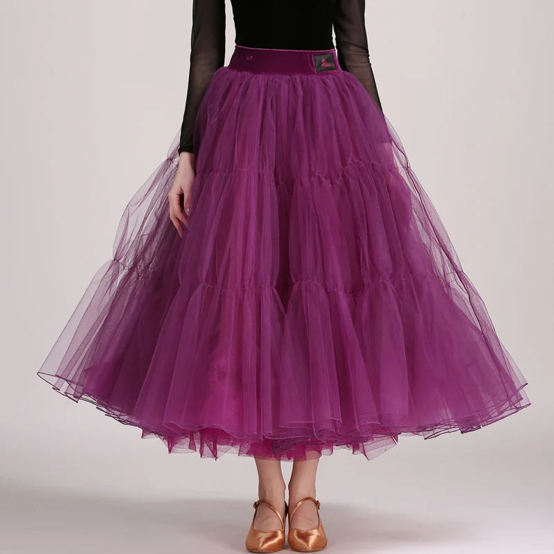 Ballroom Dance Skirts For Women Purple Long Tutu Skirt Waltz Flamenco Standard Practice Performance Dancewear Clothes DNV10237
Ballroom Dance Skirts For Women Purple Long Tutu Skirt Waltz Flamenco Standard Practice Performance Dancewear Clothes DNV10237