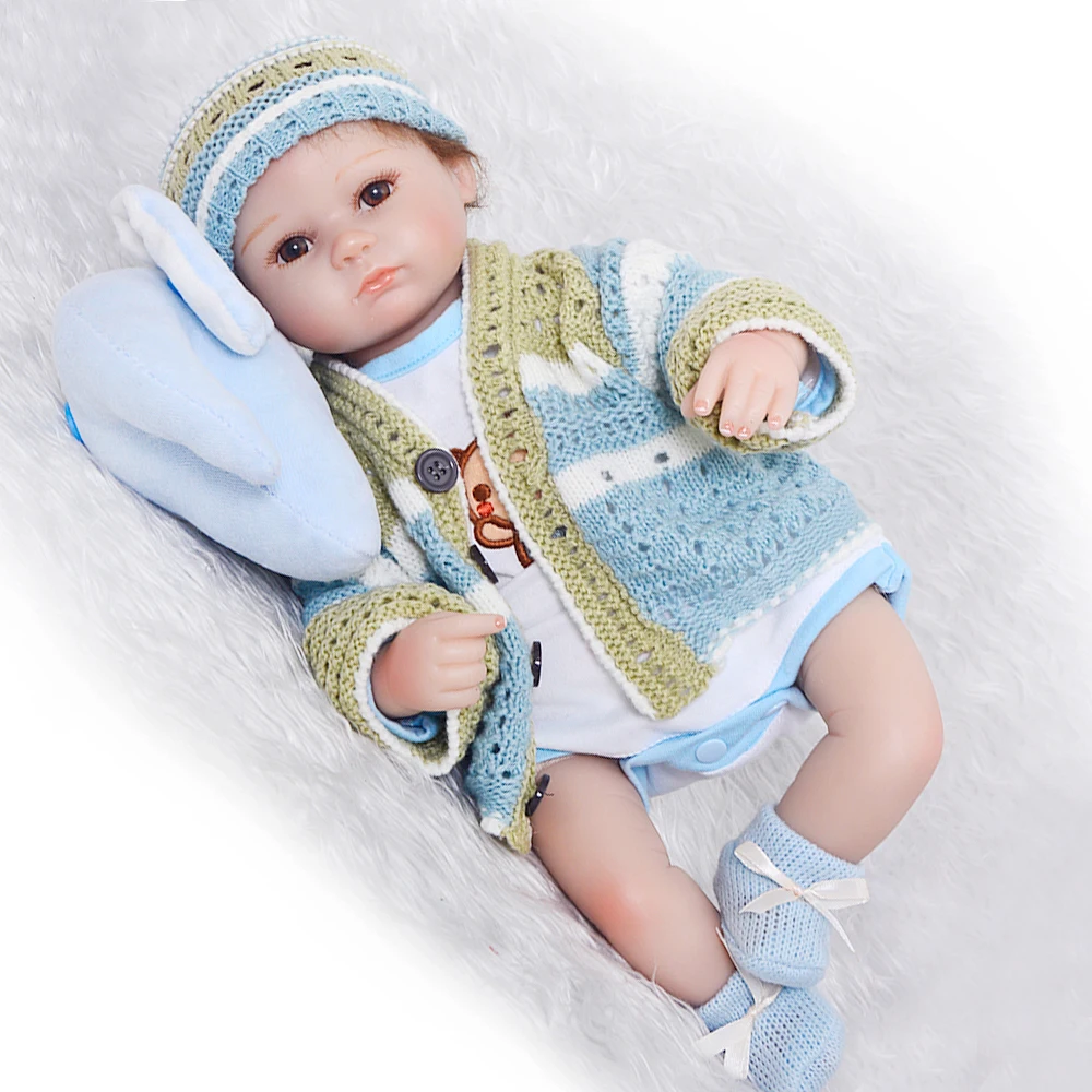 NPKCOLLECTION 42cm Simulation silicone reborn baby dolls toy 16" newborn baby girl birthday gifts cute soft vinyl newborn babies
NPKCOLLECTION 42cm Simulation silicone reborn baby dolls toy 16" newborn baby girl birthday gifts cute soft vinyl newborn babies