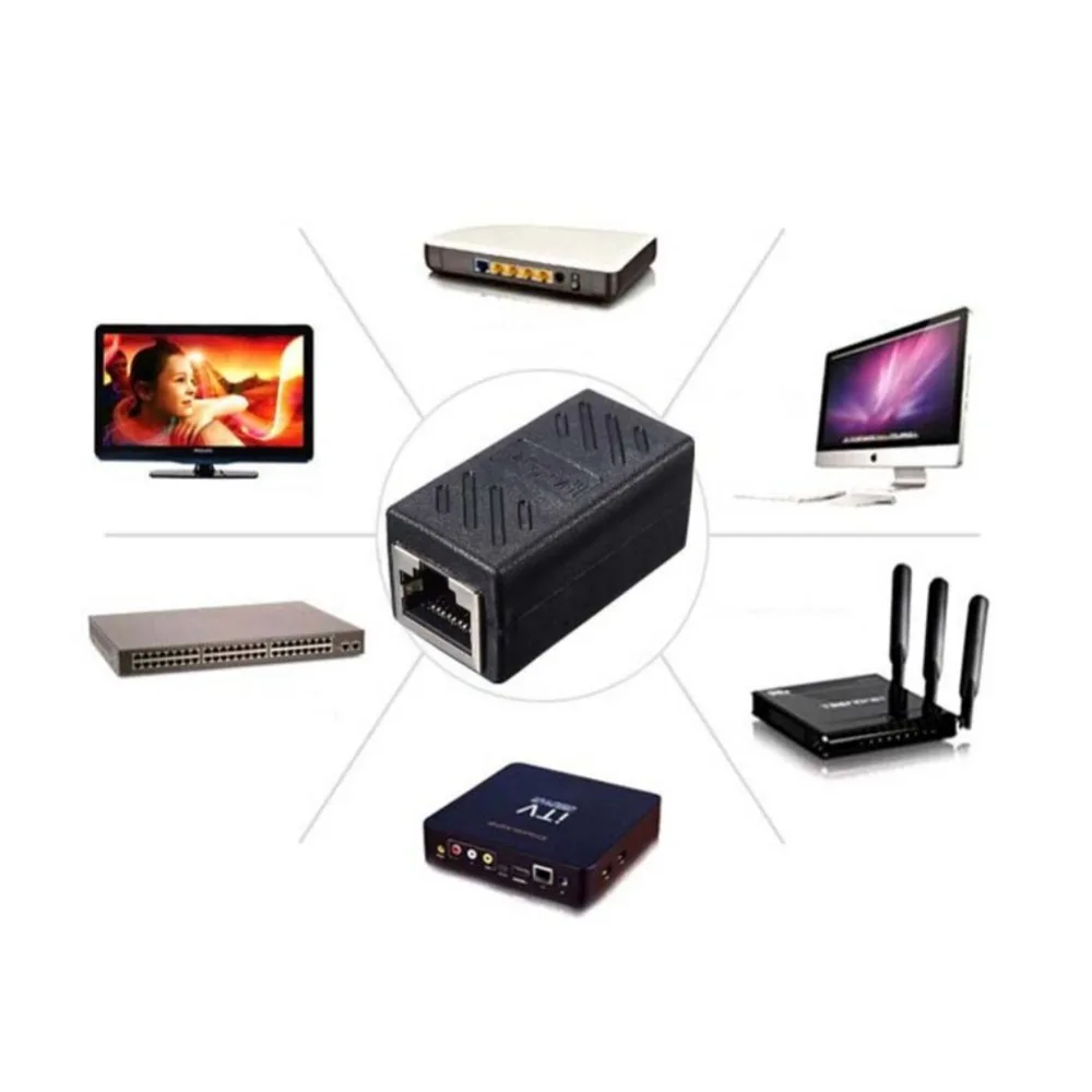 RJ45 Connector Cat7/6/5e Ethernet Adapter 8P8C Network Extender Extension Cable for Ethernet Cable 2Pcs RJ45 Converter hot
RJ45 Connector Cat7/6/5e Ethernet Adapter 8P8C Network Extender Extension Cable for Ethernet Cable 2Pcs RJ45 Converter hot