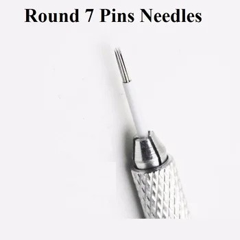 100pcs Wholesale 7 Round needles for manual pen Semi permanent makeup manual fog pen needle R7 microblading eyebrow tattoo pen
100pcs Wholesale 7 Round needles for manual pen Semi permanent makeup manual fog pen needle R7 microblading eyebrow tattoo pen