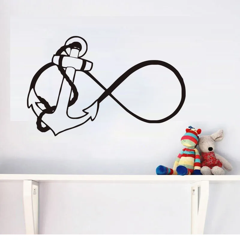Anchor Infinity Vinyl Wall Stickers Home Decor Creative Design Nautical Wall Decals For Kids Room
Anchor Infinity Vinyl Wall Stickers Home Decor Creative Design Nautical Wall Decals For Kids Room