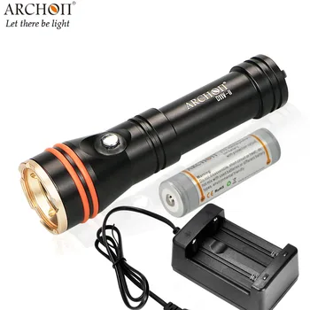 ARCHON D11V II Dive Torch CREE XM-L2 U2 max 1200 lumen underwater flashlight 100 meter waterproof with original battery charger 
ARCHON D11V II Dive Torch CREE XM-L2 U2 max 1200 lumen underwater flashlight 100 meter waterproof with original battery charger