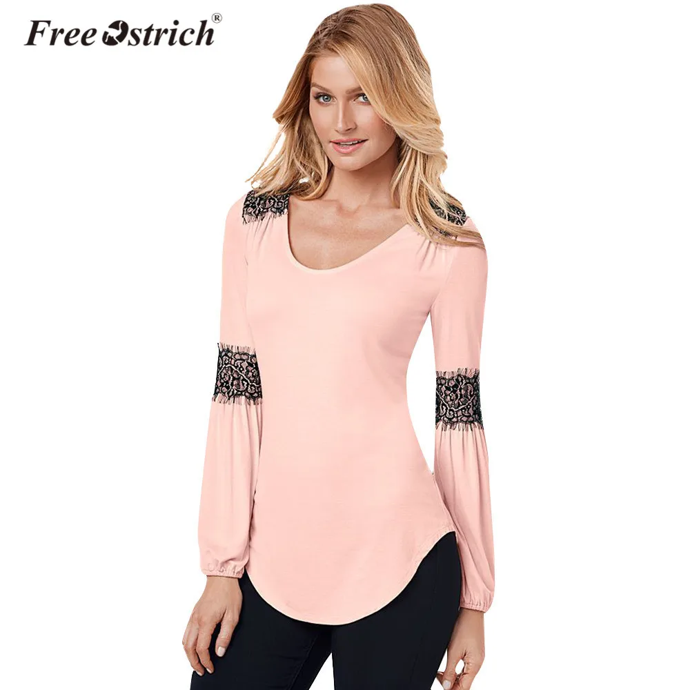 Free Ostrich T-Shirts Women 2019 Spring Lace Patchwork O Neck Long Sleeve Tees Elegant Ladies Female Tops Ladies Jumper A2430
Free Ostrich T-Shirts Women 2019 Spring Lace Patchwork O Neck Long Sleeve Tees Elegant Ladies Female Tops Ladies Jumper A2430