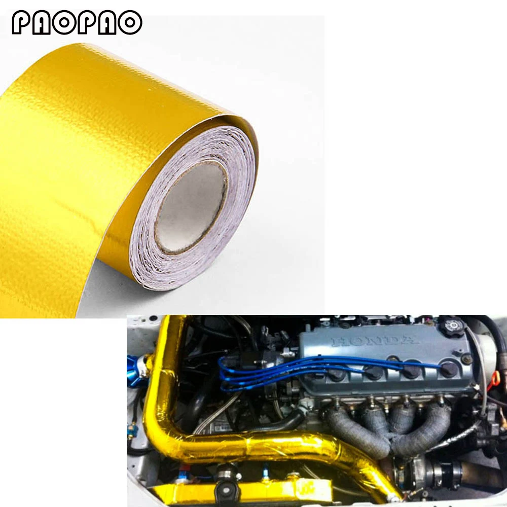 Reflect A Gold Thermal Tape Air Intake Wrap Reflective Heat Barrier Self Adhesive Engine Heat Protection Resist 2 Inch 5/9/10M
Reflect A Gold Thermal Tape Air Intake Wrap Reflective Heat Barrier Self Adhesive Engine Heat Protection Resist 2 Inch 5/9/10M