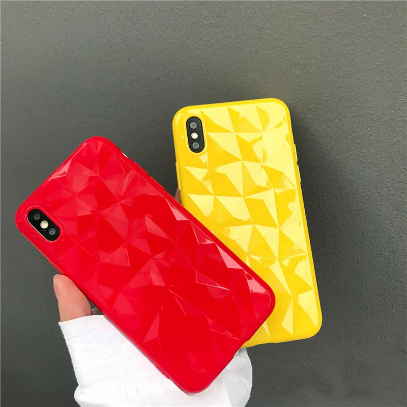 Case Cover For iPhone 6 6S Plus 7plus iphone 7 10 3D Diamond Pattern Candy Colors TPU Soft Case For iphone 8 7 6 s 8plus X Capa
Case Cover For iPhone 6 6S Plus 7plus iphone 7 10 3D Diamond Pattern Candy Colors TPU Soft Case For iphone 8 7 6 s 8plus X Capa