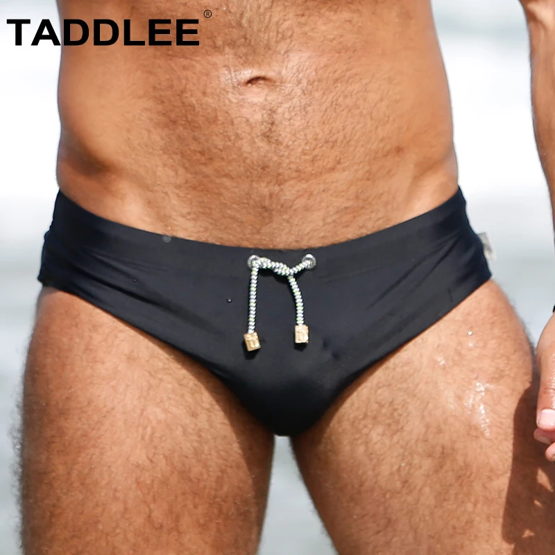 

Taddlee Brand Sexy Men's Swimwear Swim Briefs Bikini Solid Swimsuits Gay Penis Pad Enhance Surf Board Shorts Trunks Bathing Suit