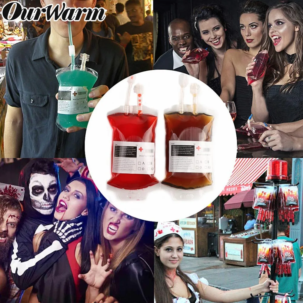 OurWarm 400ML Transparent Blood Bag PVC Reusable Blood Energy Drink Bag Halloween Decoration Pouch Props horror Party Supplies
OurWarm 400ML Transparent Blood Bag PVC Reusable Blood Energy Drink Bag Halloween Decoration Pouch Props horror Party Supplies