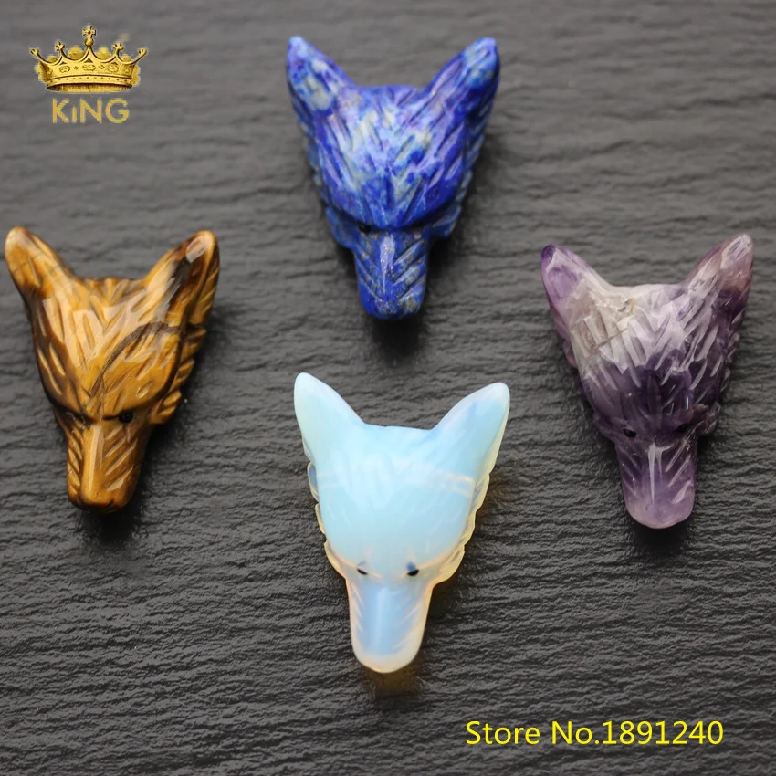 3pcs 30x40mm Wolf Head Pendants Fine Jewelry,Big Holes Carved Stone Wolf Head Charms Animal Decor Accessories XG13
3pcs 30x40mm Wolf Head Pendants Fine Jewelry,Big Holes Carved Stone Wolf Head Charms Animal Decor Accessories XG13