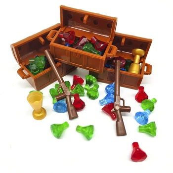 Pirates of the Caribbean Treasure Block Diamonds Girl jewelry Parts Buildling Block Weapons Accessories Treasure Chest Box Block
Pirates of the Caribbean Treasure Block Diamonds Girl jewelry Parts Buildling Block Weapons Accessories Treasure Chest Box Block