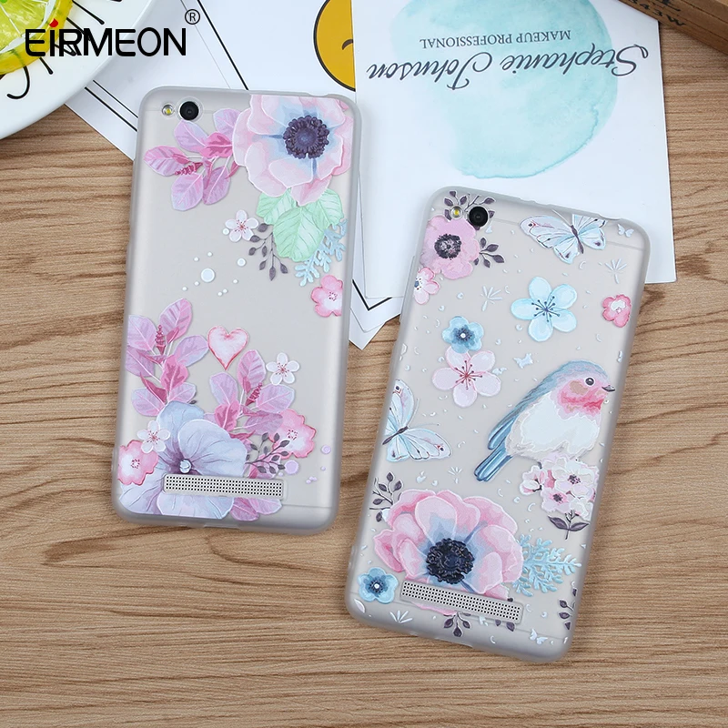 EIRMEON Flower Silicon Case For Xiaomi Note 4 Redmi 4X 4A Note 5A Redmi 6 Pro Cases For Xiaomi 5X Mi A1 3D Relief Soft TPU Cover
EIRMEON Flower Silicon Case For Xiaomi Note 4 Redmi 4X 4A Note 5A Redmi 6 Pro Cases For Xiaomi 5X Mi A1 3D Relief Soft TPU Cover