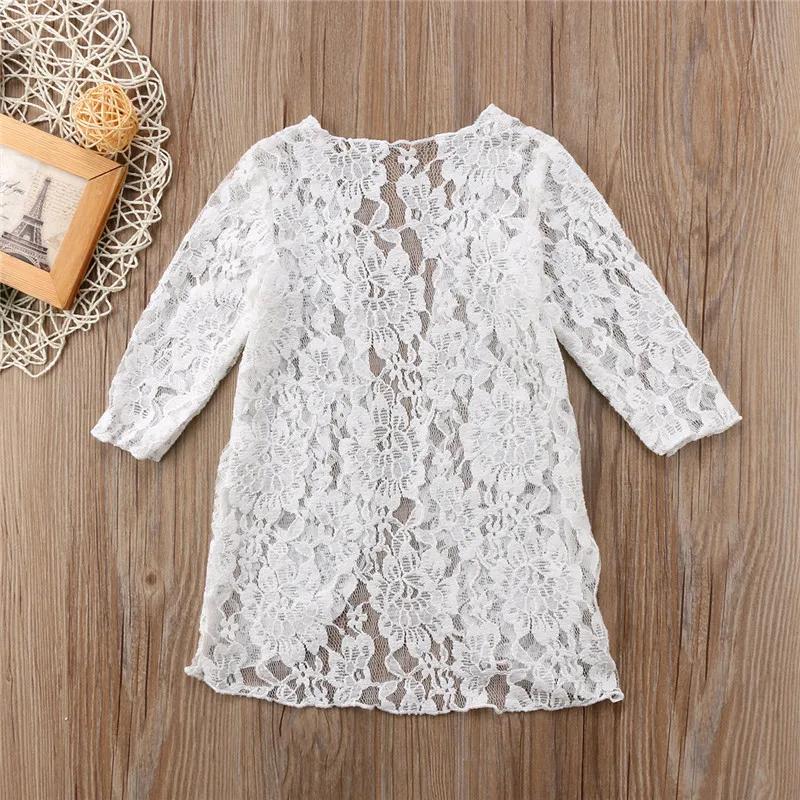 2018 Summer Beach Dress Child Girls White Lace Flower Ruffle Dress Outwear Cute Mesh Sunscreen Dresses Kids Long Sleeve Dresses
2018 Summer Beach Dress Child Girls White Lace Flower Ruffle Dress Outwear Cute Mesh Sunscreen Dresses Kids Long Sleeve Dresses