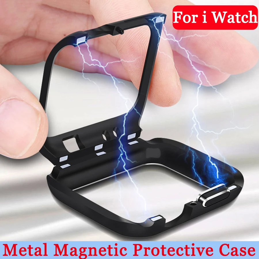 Magnet Bumper Frame Cover For Apple Watch Series 4 3 2 1 40mm 44mm For Watch 42mm 38mm Metal Magnetic Protective Cases Flip
Magnet Bumper Frame Cover For Apple Watch Series 4 3 2 1 40mm 44mm For Watch 42mm 38mm Metal Magnetic Protective Cases Flip