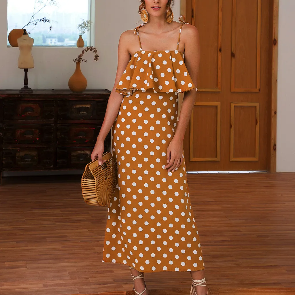2019 Womens Summer Fashion Casual Sexy uffled Holiday Off Shoulder Dot Print Maxi Ladies Boho Party Beach Long Dress Elbise 50
2019 Womens Summer Fashion Casual Sexy uffled Holiday Off Shoulder Dot Print Maxi Ladies Boho Party Beach Long Dress Elbise 50