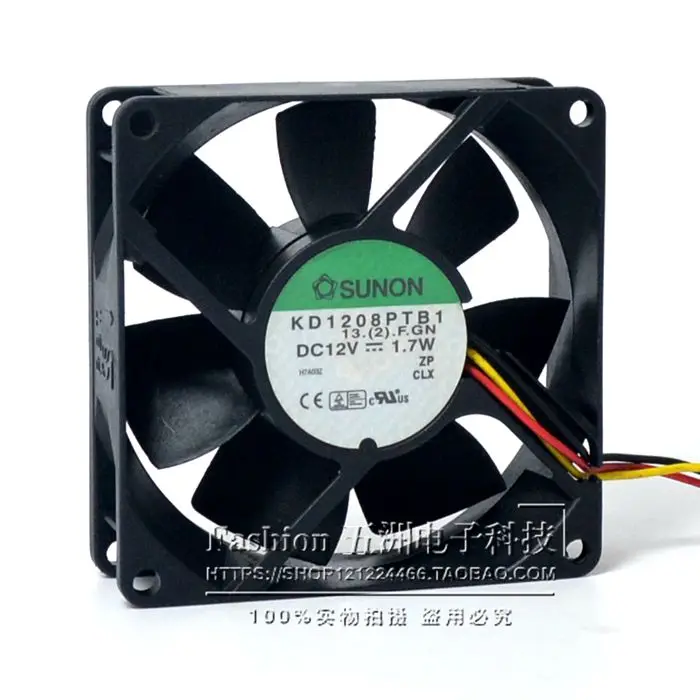 SUNON KD1208PTB1 13.(2).F.GN DC 12 В 1,7 Вт 80x80x25 мм 3-проводной Вентилятор охлаждения сервера
SUNON KD1208PTB1 13.(2).F.GN DC 12 В 1,7 Вт 80x80x25 мм 3-проводной Вентилятор охлаждения сервера
