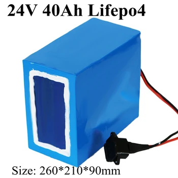 High Capacity 24V 40Ah LiFePO4 Battery 24 1000w Battery Pack Power Energy Accu 32650 Cell 8s BMS 25.6v + Quick 5A Charger
High Capacity 24V 40Ah LiFePO4 Battery 24 1000w Battery Pack Power Energy Accu 32650 Cell 8s BMS 25.6v + Quick 5A Charger