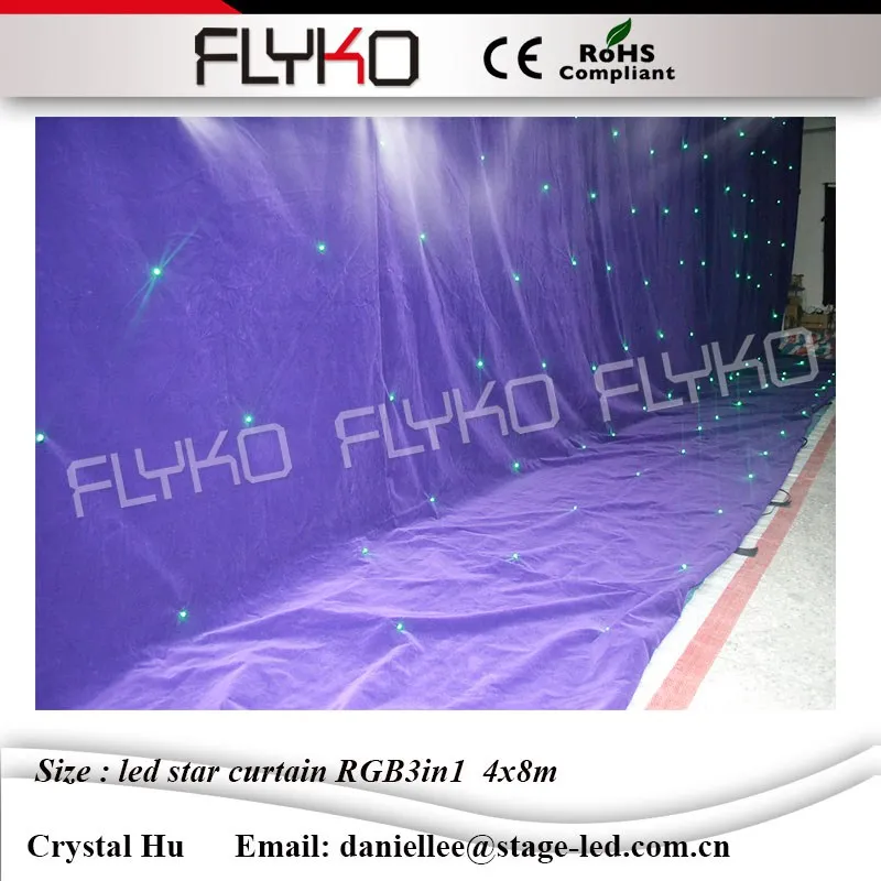 Stage Curtain 4mx8m Led Star Curtain Decoration Nightclub Wedding Stage Lighting Effect
Stage Curtain 4mx8m Led Star Curtain Decoration Nightclub Wedding Stage Lighting Effect