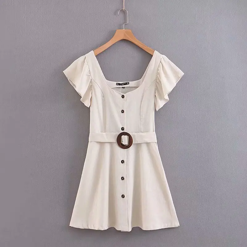 XQ8-45-9364 with European and American fashion belt dress
XQ8-45-9364 with European and American fashion belt dress