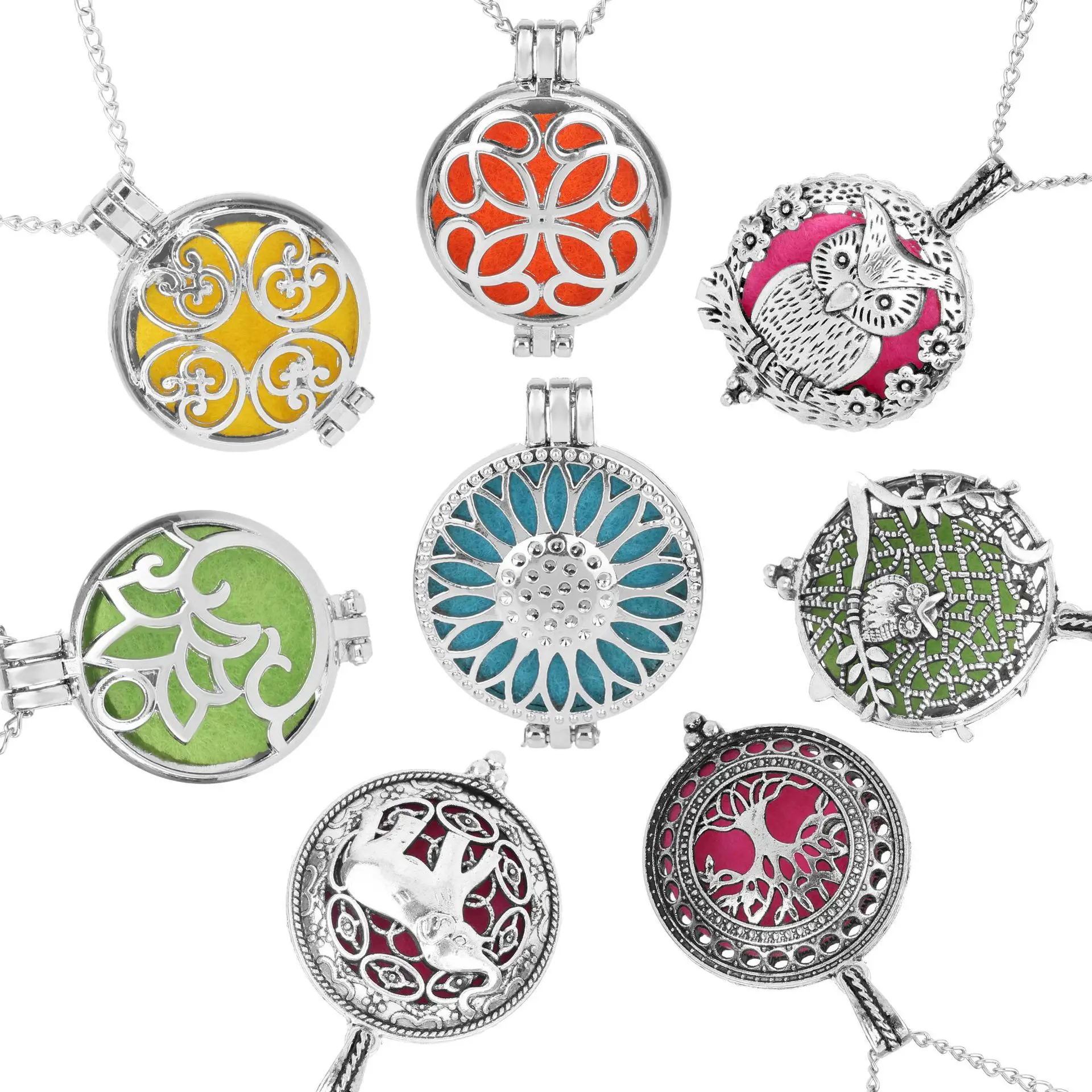 Vintage Diffuser Aromatherapy Pendant Necklace Perfume Locket Antique Silver Oil Essential Diffuser Sweater Necklaces Gifts
Vintage Diffuser Aromatherapy Pendant Necklace Perfume Locket Antique Silver Oil Essential Diffuser Sweater Necklaces Gifts