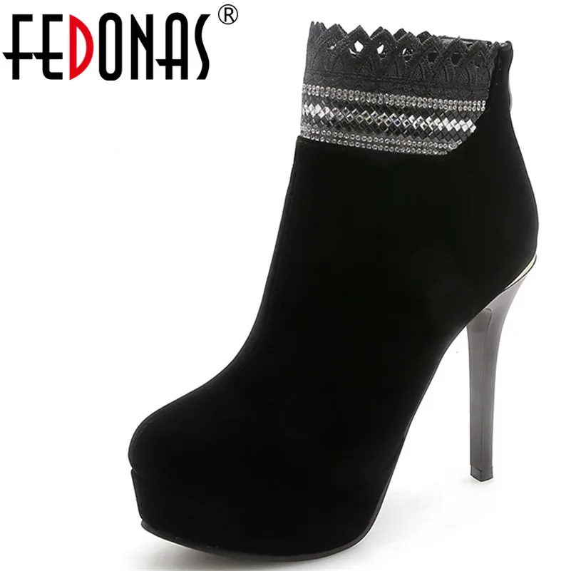 FEDONAS 1New Arrival Women Sexy Party Prom Dancing Shoes Ankle Boots Autumn Winter Warm Round Toe Quality High Heels Shoes Woman
FEDONAS 1New Arrival Women Sexy Party Prom Dancing Shoes Ankle Boots Autumn Winter Warm Round Toe Quality High Heels Shoes Woman