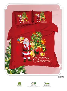 Christmas Bedding Set Santa Claus Printed red Bed Duvet Cover with Pillowcase Home Textiles Queen Sizes 4pcs
Christmas Bedding Set Santa Claus Printed red Bed Duvet Cover with Pillowcase Home Textiles Queen Sizes 4pcs