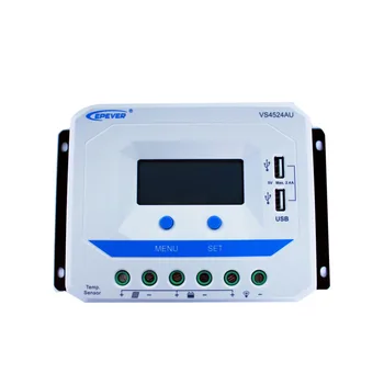EPEVER VS4524AU 45A Solar Controller 12V 24V Auto PWM Charge Controller with Built in LCD Display and Double USB 5V Port
EPEVER VS4524AU 45A Solar Controller 12V 24V Auto PWM Charge Controller with Built in LCD Display and Double USB 5V Port