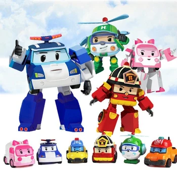 New anime Mini poli robot Deformation Robot toy Action Figures Transformation Fire truck robot toys for children gift
New anime Mini poli robot Deformation Robot toy Action Figures Transformation Fire truck robot toys for children gift