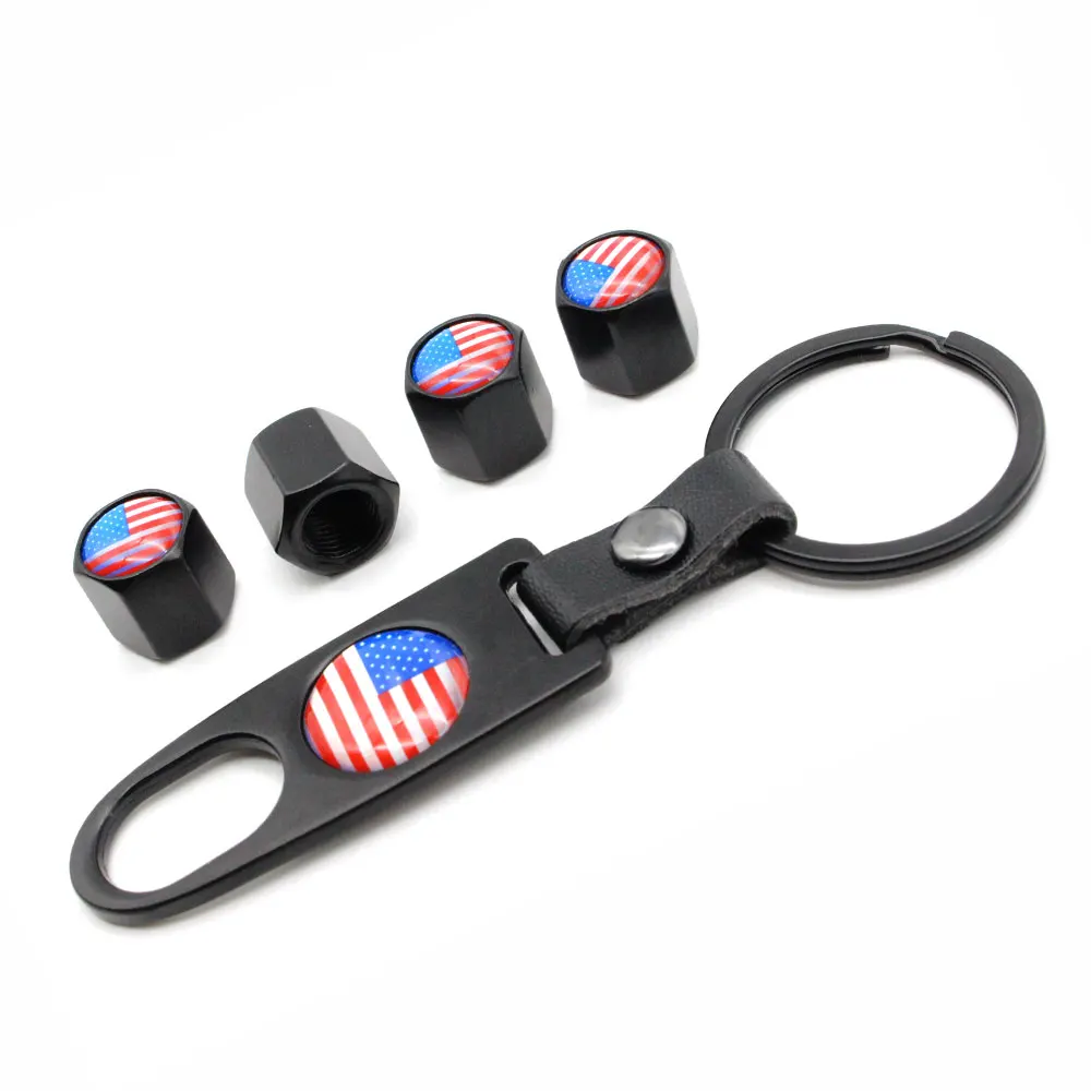 5Pcs/Set America Flag Style Anti-theft Car Wheel Air Tire Valves Tire Leather buckle Valve Caps Stem with Wrench Ring Spanner Ne
5Pcs/Set America Flag Style Anti-theft Car Wheel Air Tire Valves Tire Leather buckle Valve Caps Stem with Wrench Ring Spanner Ne
