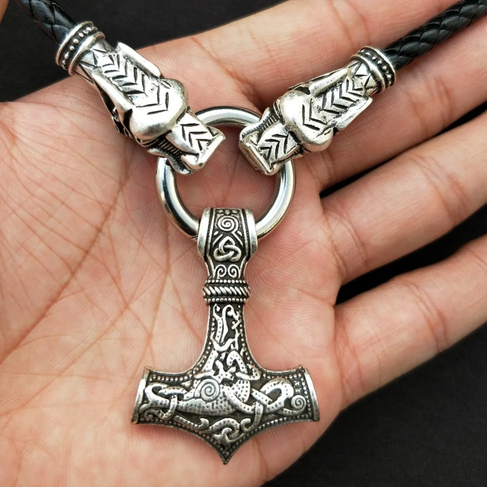 Viking Thor's Hammer Necklace Viking Thor's Hammer Odin by Helena Cross with wolf Head Necklace Jewelry Talisman ethnic jewelry
Viking Thor's Hammer Necklace Viking Thor's Hammer Odin by Helena Cross with wolf Head Necklace Jewelry Talisman ethnic jewelry