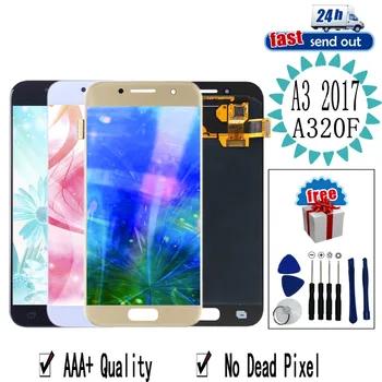 4.7'' AMOLED LCD For SAMSUNG Galaxy A3 2017 A320 LCD Display A320F Touch Screen Tested Digitizer Assembly
4.7'' AMOLED LCD For SAMSUNG Galaxy A3 2017 A320 LCD Display A320F Touch Screen Tested Digitizer Assembly
