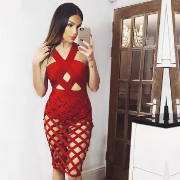 2019 Dress Sexy Celebrity Backless Plaid Hollow Out Women Sleeveless Halter Bandage Night Club Body con Party Dresses Wholesale
2019 Dress Sexy Celebrity Backless Plaid Hollow Out Women Sleeveless Halter Bandage Night Club Body con Party Dresses Wholesale