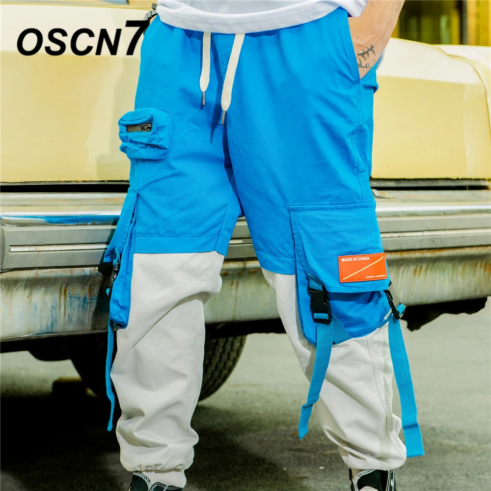 OSCN7 Streetwear Hip Hop Cargo Pants Men Brand High Street 2019 New Fashion Trend Pocket Elastic Band Mens Pants J015
OSCN7 Streetwear Hip Hop Cargo Pants Men Brand High Street 2019 New Fashion Trend Pocket Elastic Band Mens Pants J015